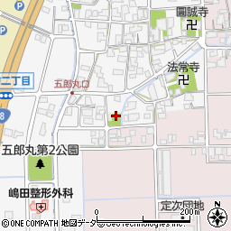 五郎丸湧水公園周辺の地図
