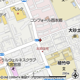 埼玉県さいたま市北区土呂町376周辺の地図
