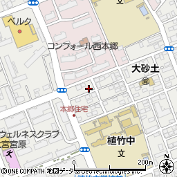 埼玉県さいたま市北区土呂町383周辺の地図