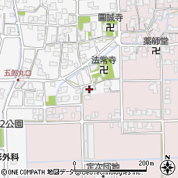 福井県鯖江市五郎丸町周辺の地図