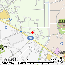 埼玉県さいたま市西区高木1394-2周辺の地図