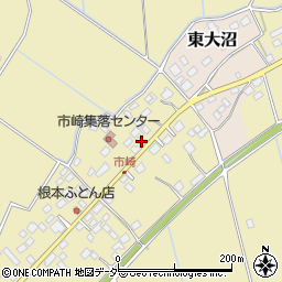 茨城県稲敷市市崎434-1周辺の地図