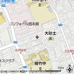 埼玉県さいたま市北区土呂町392周辺の地図