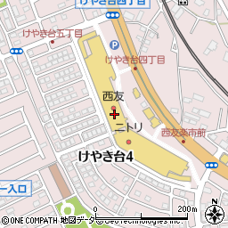 西友守谷店周辺の地図