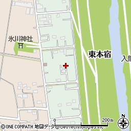 埼玉県川越市東本宿104周辺の地図