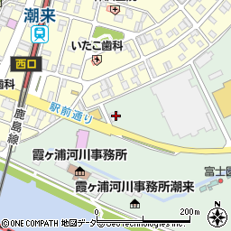 筑波銀行潮来支店 ＡＴＭ周辺の地図