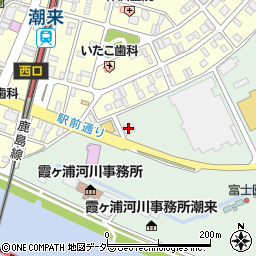筑波銀行潮来支店周辺の地図