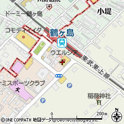 ウエルシア薬局　鶴ヶ島駅西口店周辺の地図