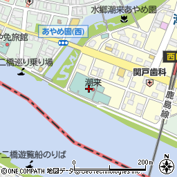 潮来ホテル周辺の地図