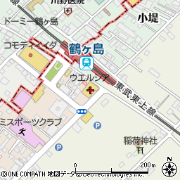 ウエルシア鶴ヶ島駅西口店周辺の地図