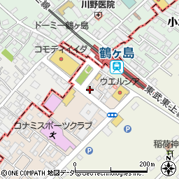 埼玉県川越市鯨井新田1-18周辺の地図