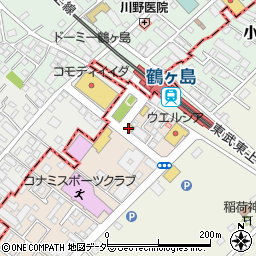 松屋 鶴ヶ島店周辺の地図