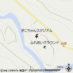 小坂町役場　きこちゃんスタジアム周辺の地図