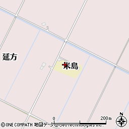 茨城県潮来市米島周辺の地図