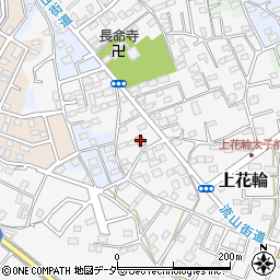 ファミリーマート野田上花輪店周辺の地図