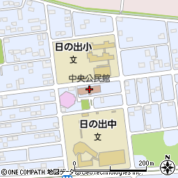 潮来市立中央公民館周辺の地図