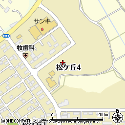 茨城県龍ケ崎市松ケ丘4丁目周辺の地図