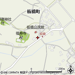 茨城県龍ケ崎市板橋町1705-1周辺の地図