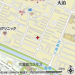 埼玉県越谷市大泊700周辺の地図