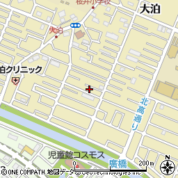 埼玉県越谷市大泊700-18周辺の地図