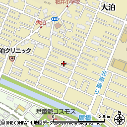 埼玉県越谷市大泊700-20周辺の地図