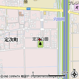 定次町公民館周辺の地図