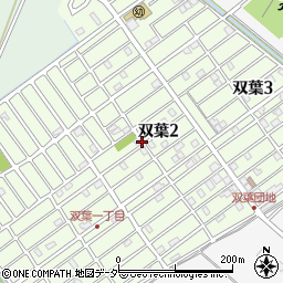 茨城県取手市双葉周辺の地図