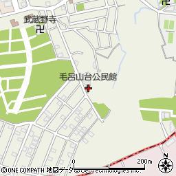毛呂山台公民館周辺の地図