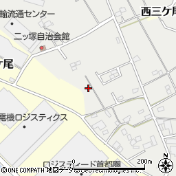 千葉県野田市二ツ塚周辺の地図