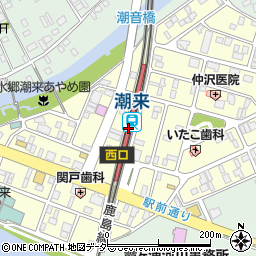 潮来駅周辺の地図