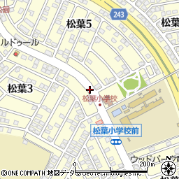 茨城県龍ケ崎市松葉周辺の地図