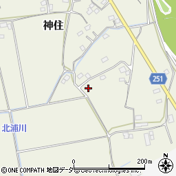 茨城県取手市神住590周辺の地図