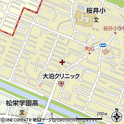 埼玉県越谷市大泊1049-9周辺の地図