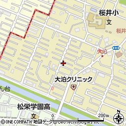 埼玉県越谷市大泊1049-15周辺の地図