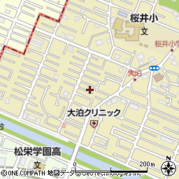 埼玉県越谷市大泊1049-7周辺の地図