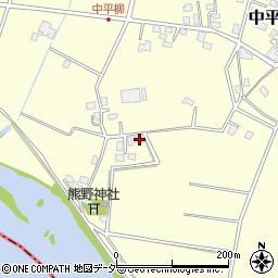 茨城県つくばみらい市中平柳257周辺の地図
