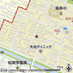 埼玉県越谷市大泊1049-5周辺の地図