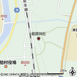 薮原神社周辺の地図