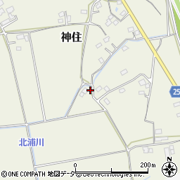茨城県取手市神住582周辺の地図