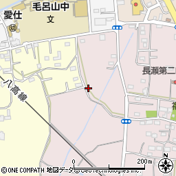 埼玉県入間郡毛呂山町長瀬1692-1周辺の地図