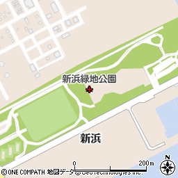 新浜緑地公園周辺の地図