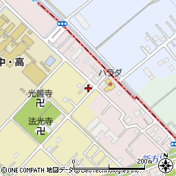埼玉県越谷市三野宮1393周辺の地図