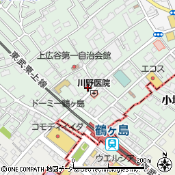 柳沢自転車預り所周辺の地図