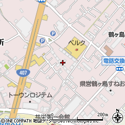 東京セキスイハイム株式会社　鶴ヶ島展示場周辺の地図