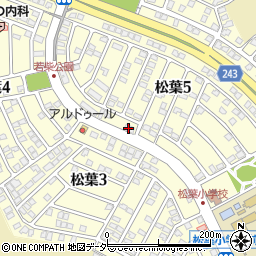 松葉サイクル周辺の地図