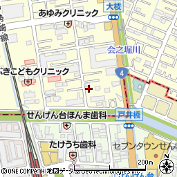 埼玉県春日部市大枝434周辺の地図