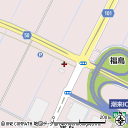 水郷潮来バスターミナル駐車場周辺の地図