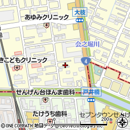 埼玉県春日部市大枝431周辺の地図