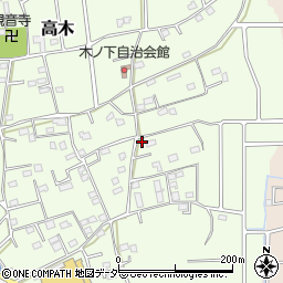 埼玉県さいたま市西区高木1351-15周辺の地図