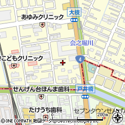 埼玉県春日部市大枝432周辺の地図